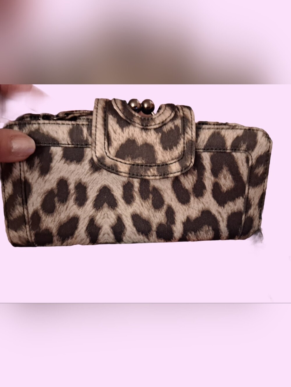 Rare Stella McCartney Falabella Leopard Wallet Or Clutch